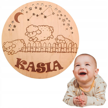 Lampka nocna dla niemowląt + Własny napis