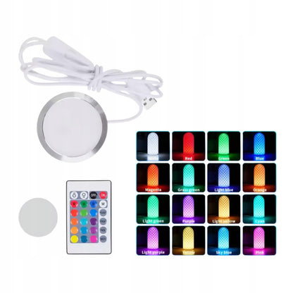 Okrągła lampka LED KIT do wydruków 3D