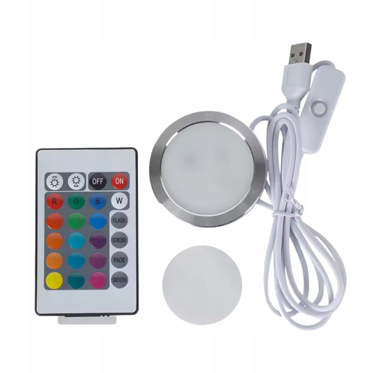 Okrągła lampka LED KIT do wydruków 3D