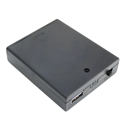 Koszyk na Akumulator Baterie AA R6 Awaryjny POWERBANK USB