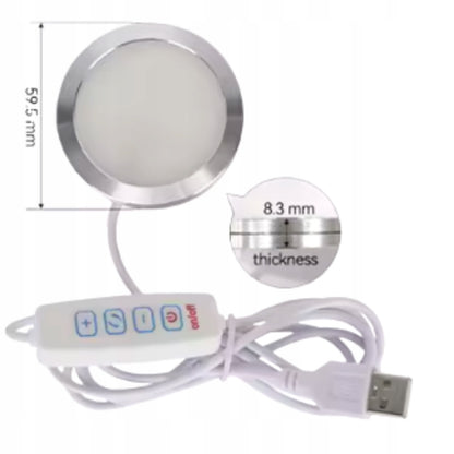 Okrągła lampka LED KIT do wydruków 3D
