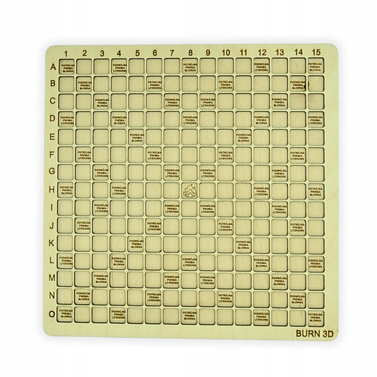 Gra drewniana SŁOWA jak SCRABBLE